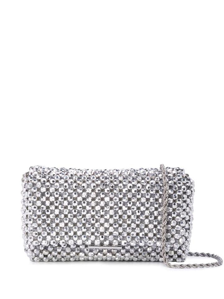 Loeffler Randall Mimi Mini Clutch - Silver