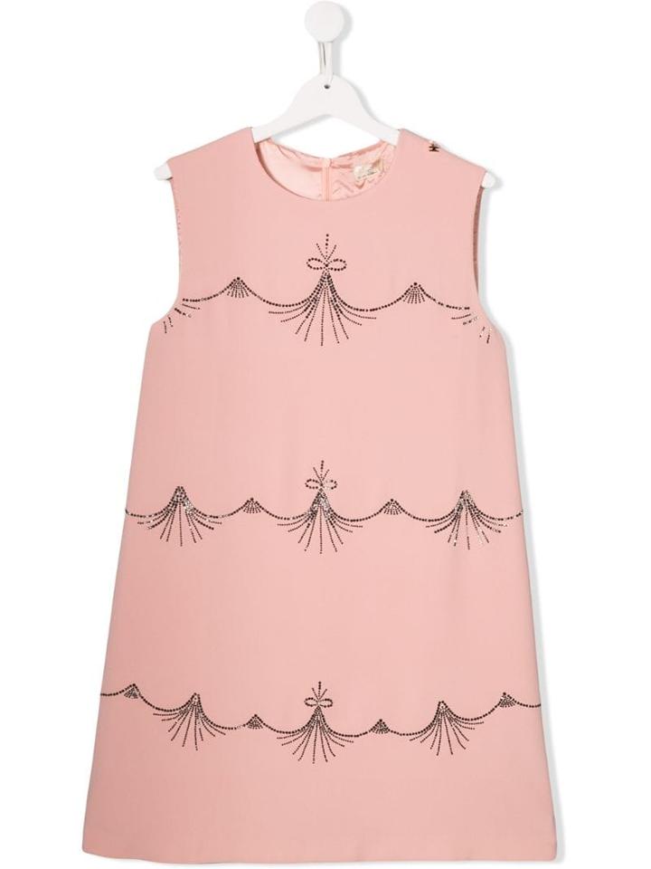 Elisabetta Franchi La Mia Bambina Teen Embellished Shift Dress - Pink