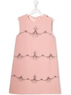 Elisabetta Franchi La Mia Bambina Teen Embellished Shift Dress - Pink