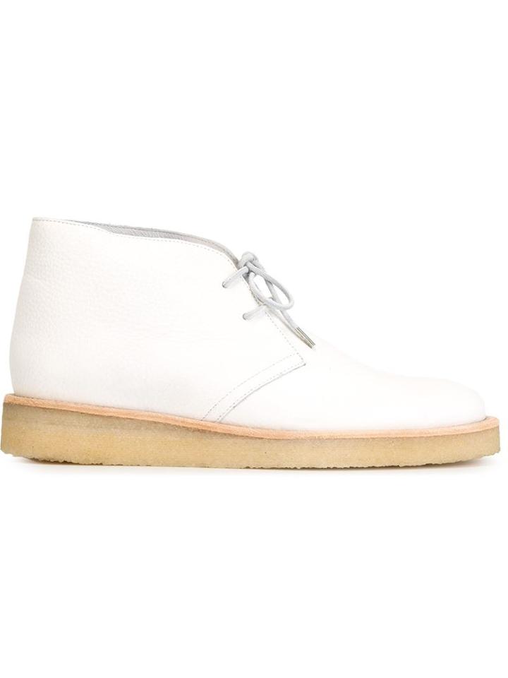 Opening Ceremony Classic Desert Boots, Men's, Size: 42, White, Leather/rubber