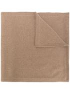 Victoria Beckham - Plain Scarf - Women - Virgin Wool/cashmere - S, Brown, Virgin Wool/cashmere