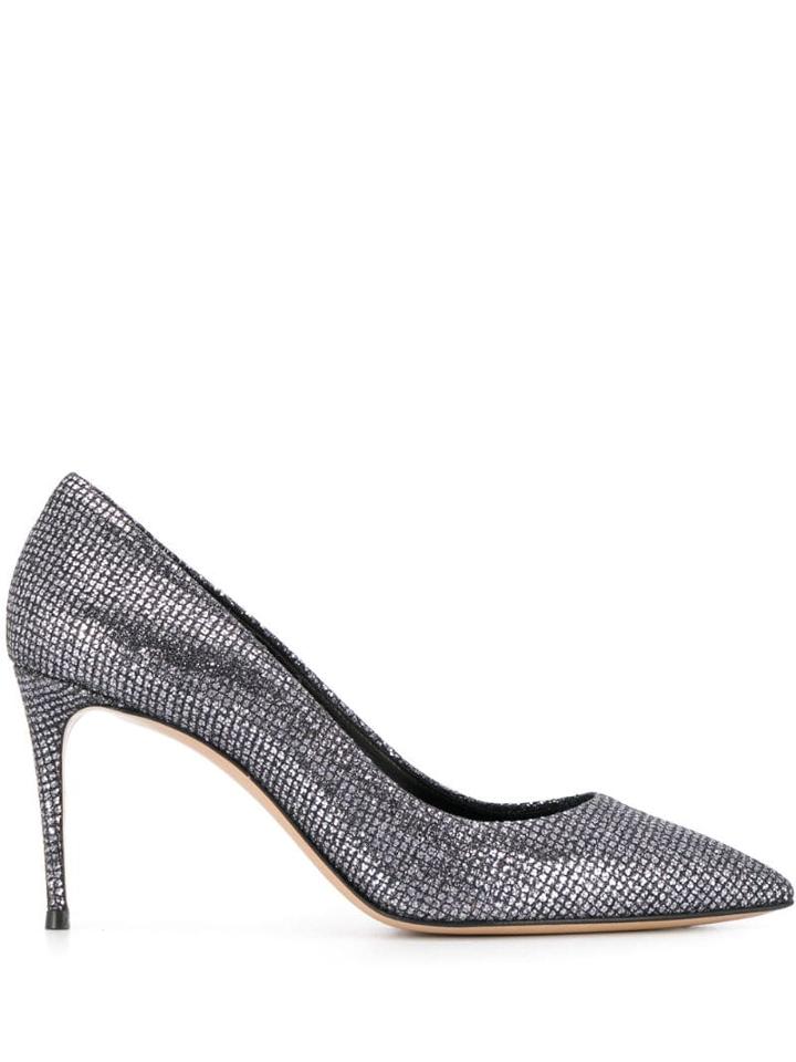 Casadei Blade Fata Pumps - Silver