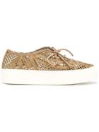 Agl Woven Sneakers - Brown