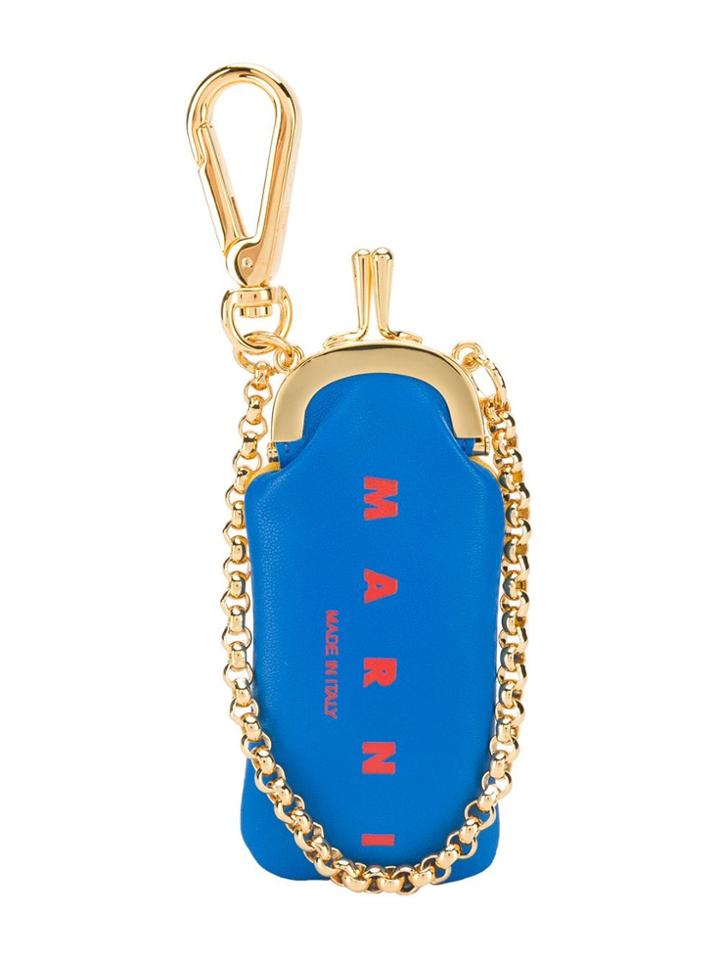 Marni Micro Logo Pouch - Blue