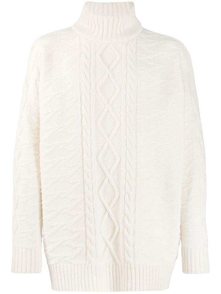 Represent Chunky Knit Jumper - White