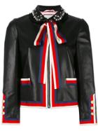 Gucci Embellished Bow Tie Jacket - Black