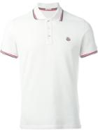 Moncler Piped Collar Polo Shirt, Men's, Size: Xxxl, White, Cotton