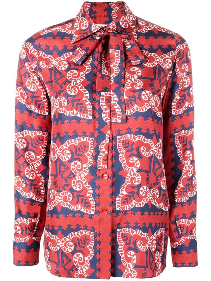 Valentino Mini Bandana Print Shirt - Red