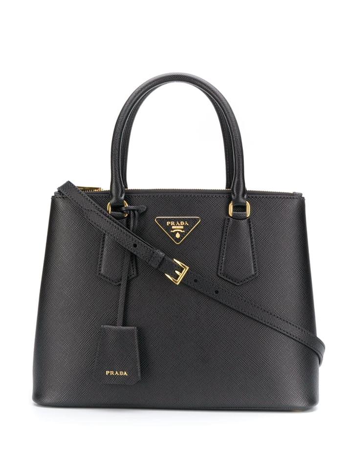 Prada Galleria Saffiano Leather Handbag - Black