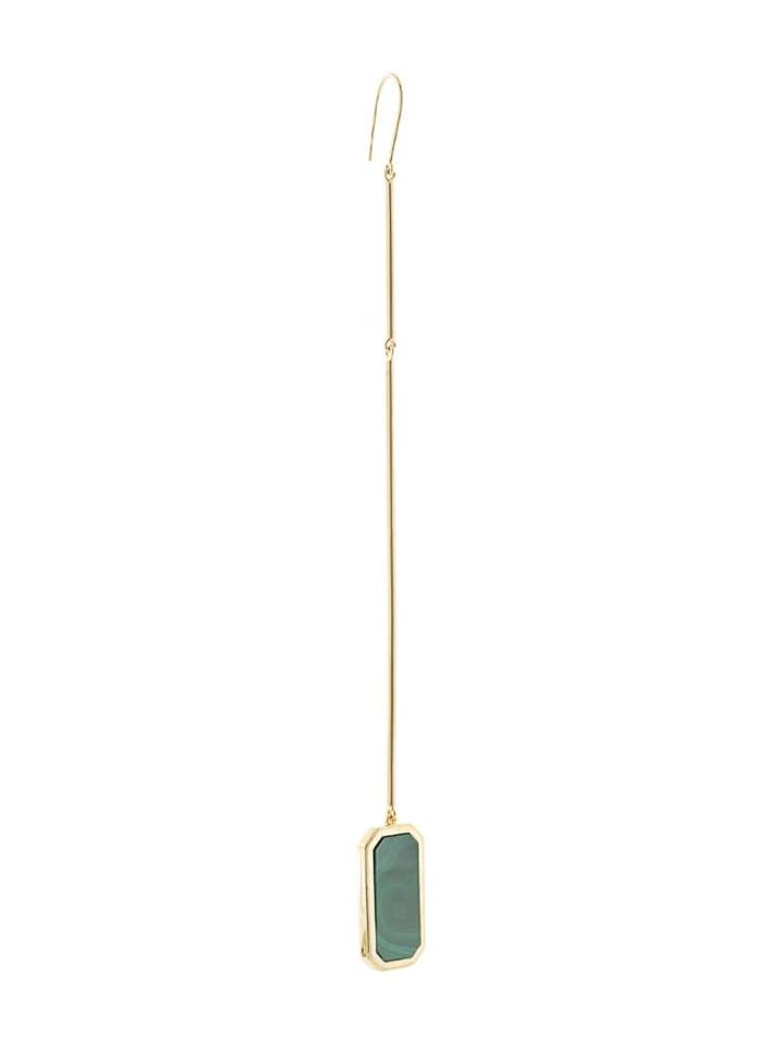 Julia Davidian Malachite Octagon Mono Earring - Gold