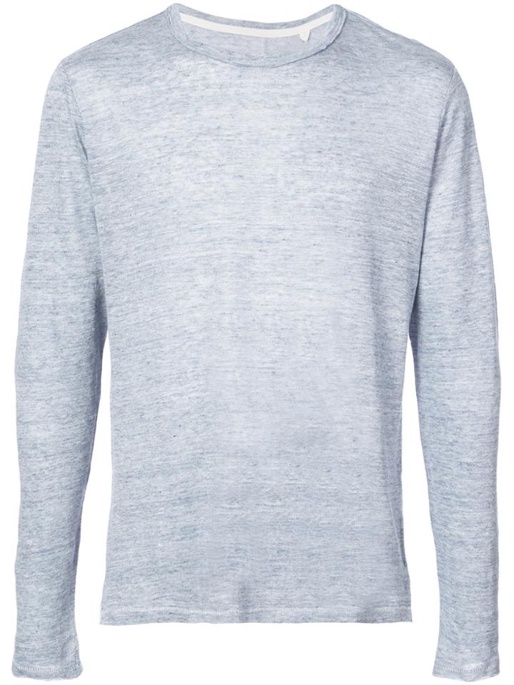 Rag & Bone Owen Long Sleeve T-shirt - Blue
