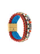 Tory Burch Woven Bead Bracelet