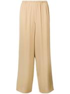 Theory Wide Leg Trousers - Neutrals