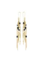 Natasha Collis Waterfall Blue Sapphire Earrings