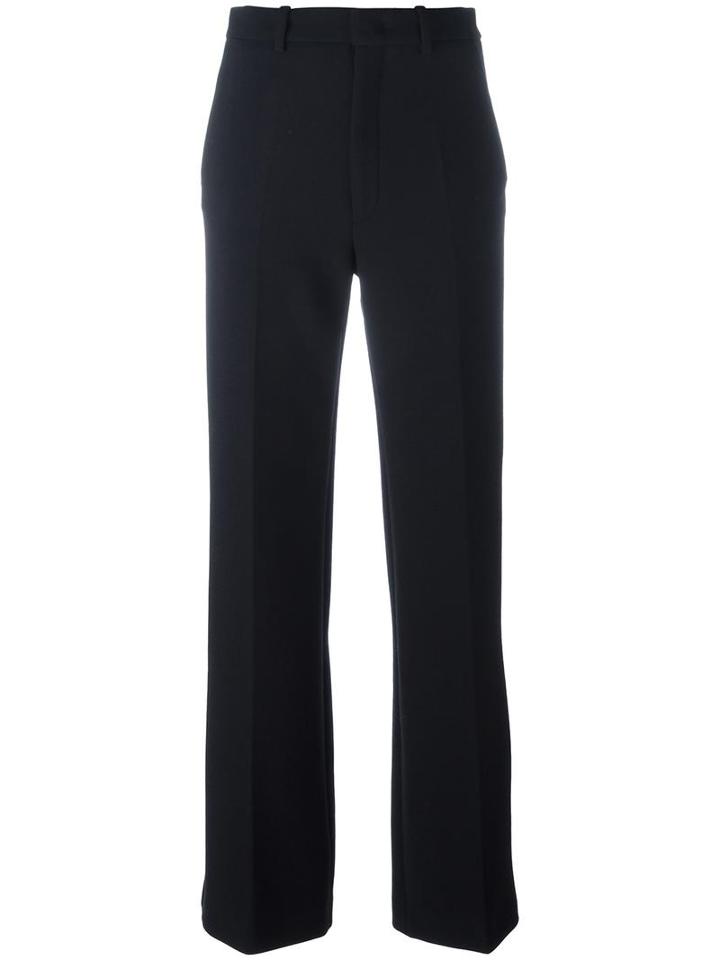 Joseph 'brad' Piped Wide-leg Trousers, Women's, Size: 36, Black, Viscose/polyester/acetate