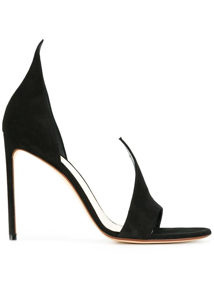 Francesco Russo Stiletto Sandals - Black