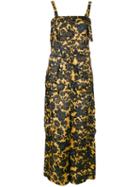 Christian Wijnants - Floral Print Jumpsuit - Women - Cupro/viscose - 38, Women's, Yellow/orange, Cupro/viscose