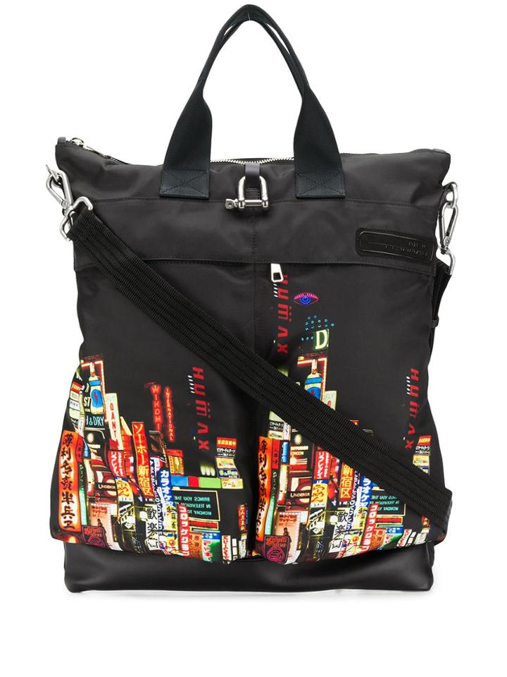 Neil Barrett Shinjuku-soho Print Backpack - Black