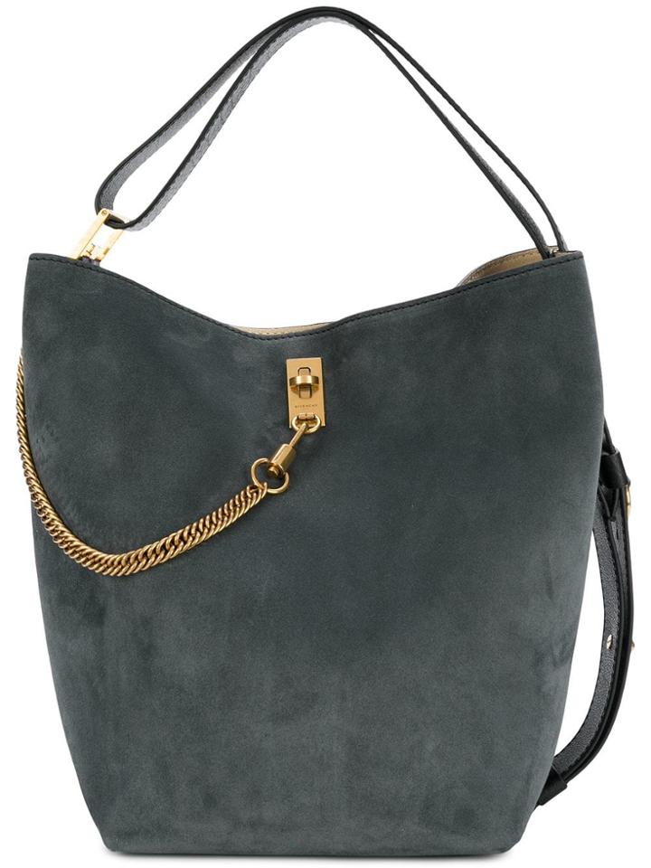 Givenchy Medium Gv Bucket Bag - Blue