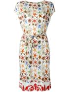 Versace Collection Sea Star Print Shortsleeved Dress