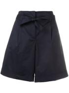 Ps Paul Smith High Waisted Shorts - Blue