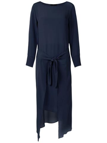 Magrella Midi Silk Dress - Blue