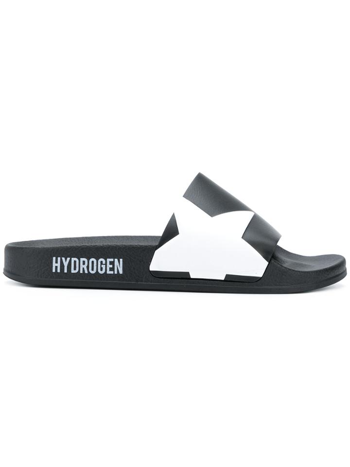Hydrogen Logoed Star Sliders - Black