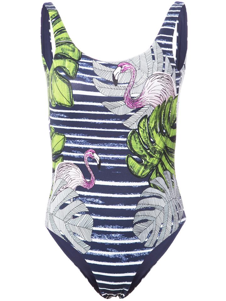 Onia Kelly Printed Swimsuit - Blue