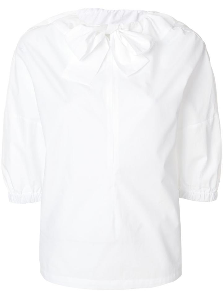 Hache Neck Tie T-shirt - White