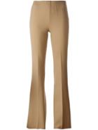 Theory Flared Trousers, Women's, Size: 6, Nude/neutrals, Spandex/elastane/virgin Wool