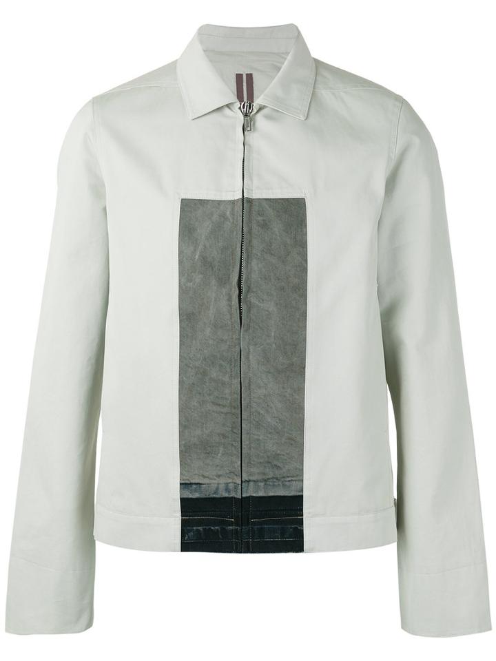 Rick Owens Drkshdw - Patches Detail Lightweight Jacket - Men - Cotton - S, Grey, Cotton