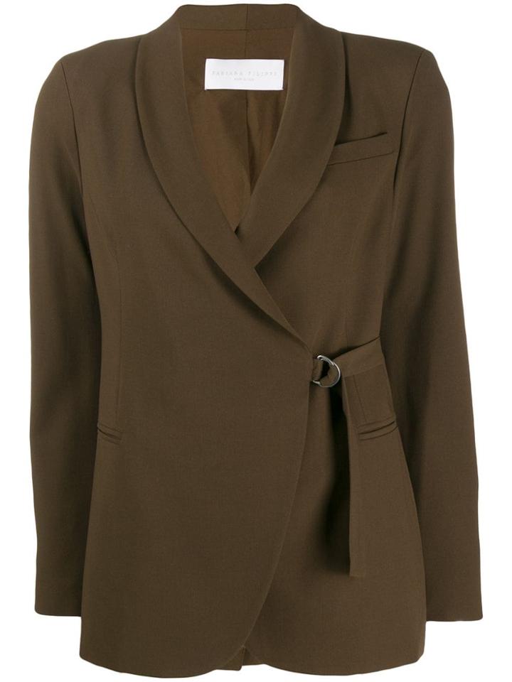 Fabiana Filippi Straight-fit Blazer - Brown