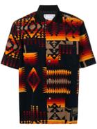 Sacai Navajo-style Print Shirt - Black