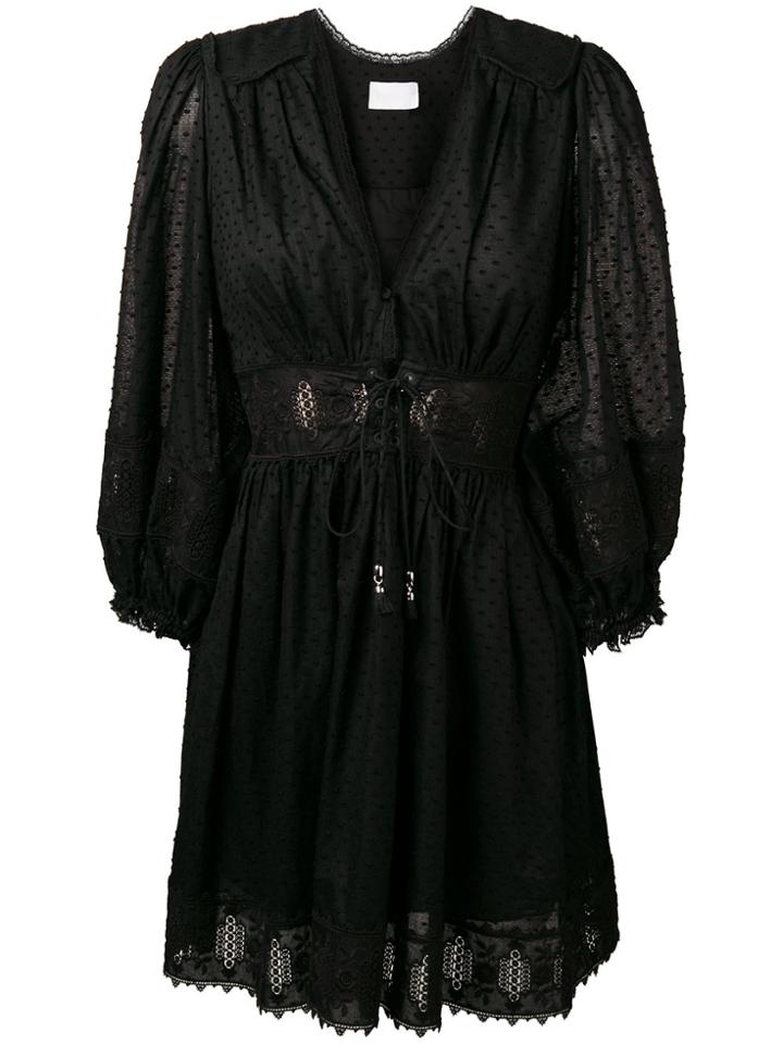 Zimmermann V-neck Dotted Dress - Black