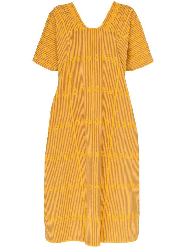 Pippa Holt Pocketed Kaftan Dress - Orange