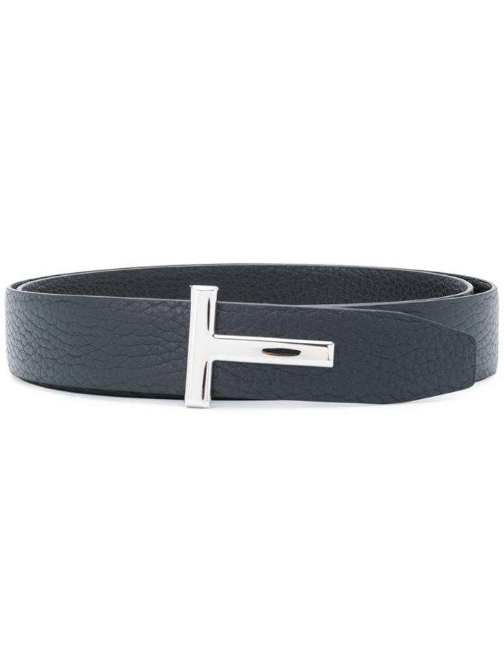 Tom Ford T-buckle Belt - Blue