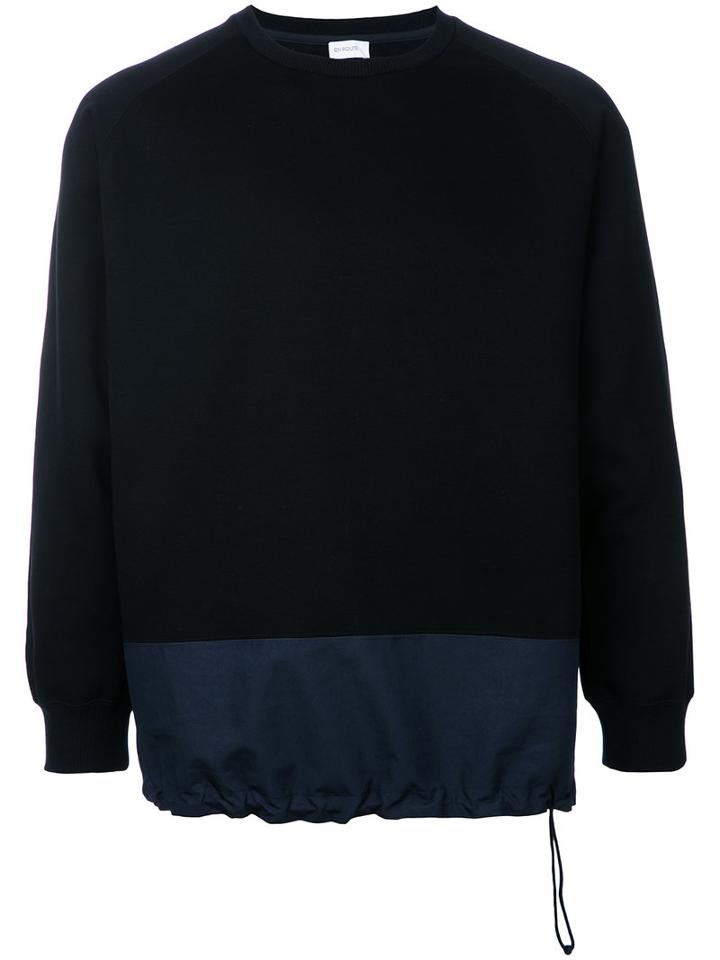 En Route - Drawstring Hem Sweatshirt - Men - Cotton - 2, Black, Cotton