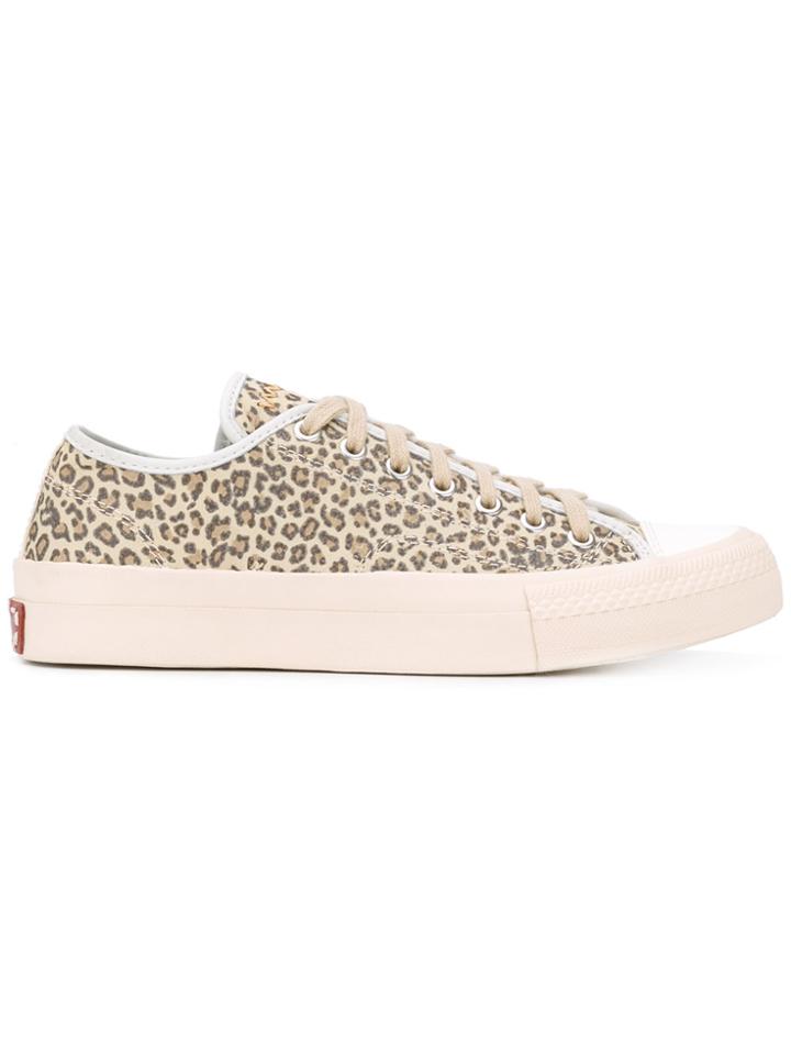 Visvim Leopard Print Sneakers - Nude & Neutrals