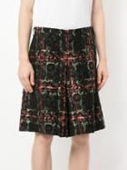 Comme Des Garçons Vintage Tartan Lace Embroidered Shorts - Multicolour