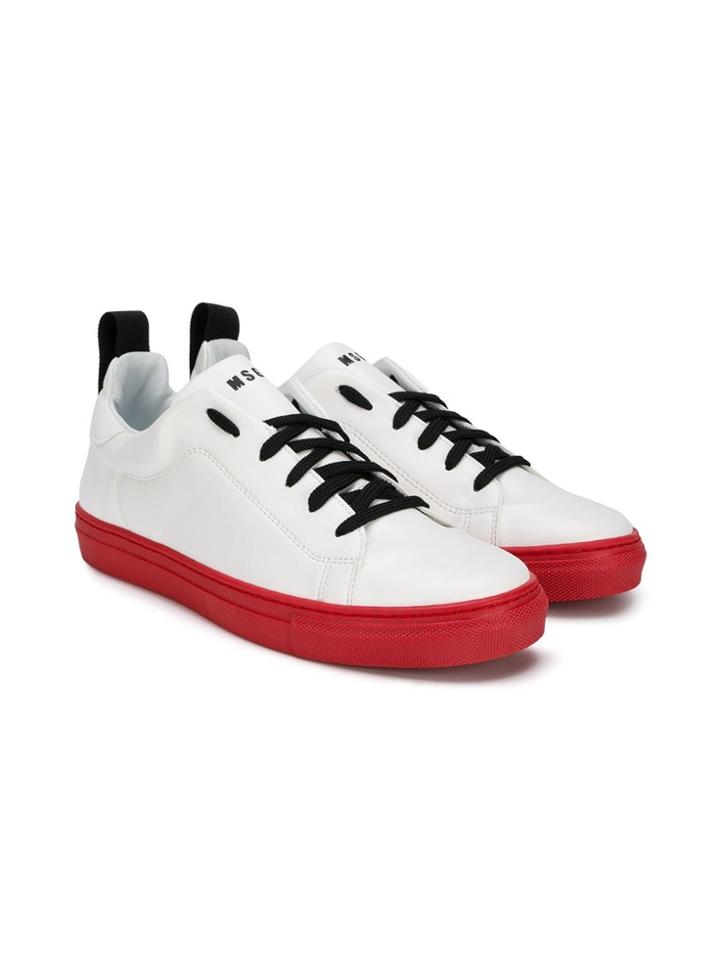 Msgm Kids Teen Low-top Sneakers - White