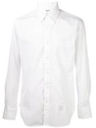 Thom Browne Contrast Fastening Shirt - White