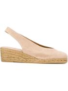 Castañer Slingback Wedge Espadrilles, Women's, Size: 36, Nude/neutrals, Cotton/leather/rubber