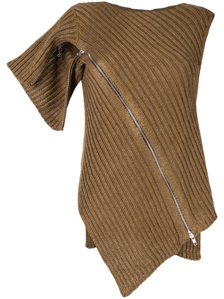 Ann Demeulemeester Centaur Knitted Top - Brown