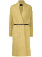 Roberto Collina Open Front Cardi-coat - Yellow