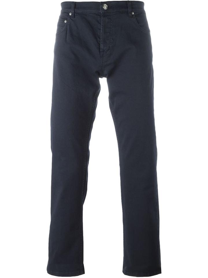 Kenzo Straight Leg Jeans, Men's, Size: 33, Blue, Cotton/spandex/elastane