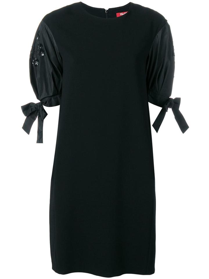 Max Mara Studio Structured Sleeves Dress - Black