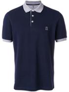 Brunello Cucinelli Logo Polo Shirt - Blue