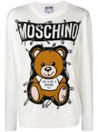 Moschino Toy Bear Jumper - White