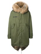 As65 - Fur Collar Parka - Men - Cotton/leather/rabbit Fur/viscose - L, Green, Cotton/leather/rabbit Fur/viscose