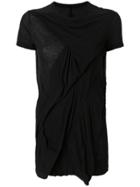 Rick Owens Drkshdw Draped T-shirt - Black